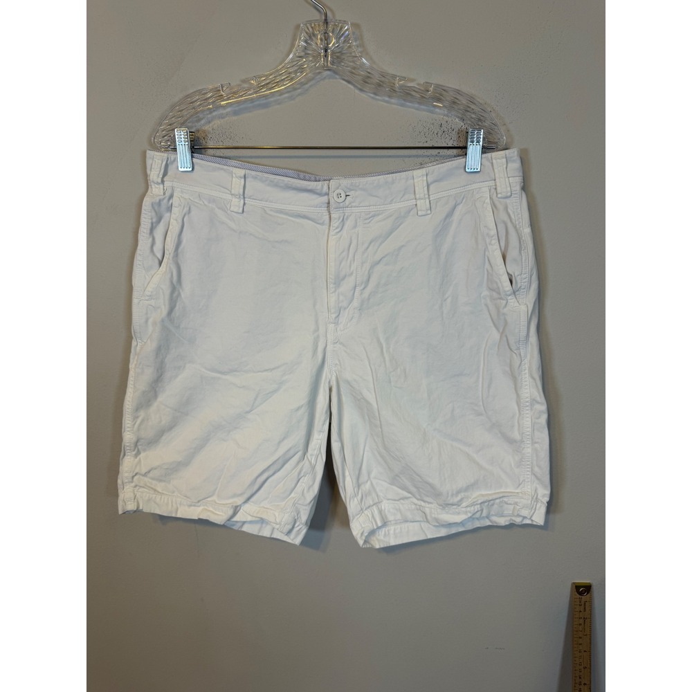Barneys New York Mens Chino Shorts 100% Cotton White 36